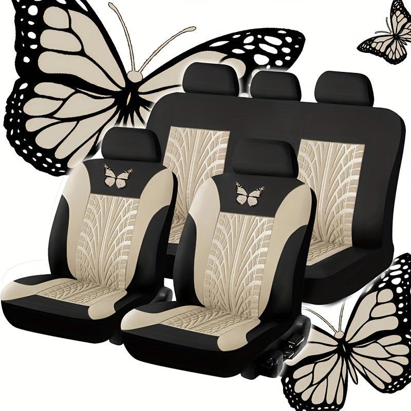 Butterfly Seat Cover Breathable Full Surround Auto Front Rear Seat Cushion