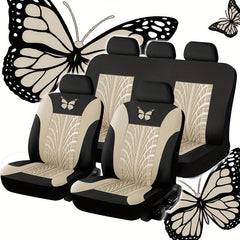 Butterfly Seat Cover Breathable Full Surround Auto Front Rear Seat Cushion