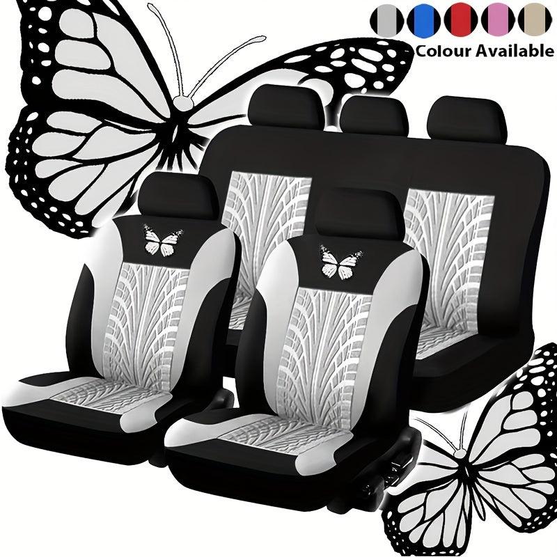 Butterfly Seat Cover Breathable Full Surround Auto Front Rear Seat Cushion