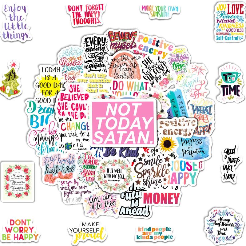 50pcs DREAM BIG Waterproof Stickers DIY Creative Doodle Motorcyc