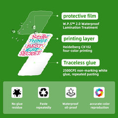 50pcs DREAM BIG Waterproof Stickers DIY Creative Doodle Motorcyc
