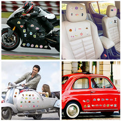 50pcs DREAM BIG Waterproof Stickers DIY Creative Doodle Motorcyc