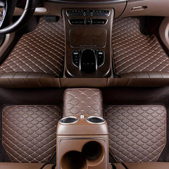 5pcs Waterproof Leather Car Floor Mats Set Auto Rugs Interior Accessories