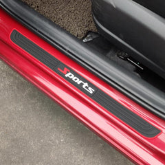 4pcs Universal Rubber Door Sill Protector Set
