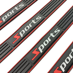 4pcs Universal Rubber Door Sill Protector Set