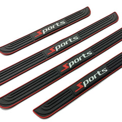 4pcs Universal Rubber Door Sill Protector Set