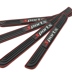 4pcs Universal Rubber Door Sill Protector Set