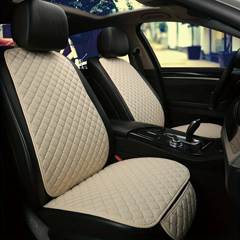 Breathable Flax Car Seat Cover for Most Cars