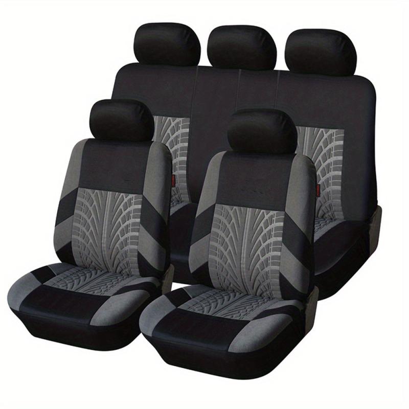 Stylish 9PCS Tire Pattern Car Seat Covers