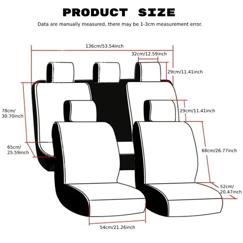 Stylish 9PCS Tire Pattern Car Seat Covers