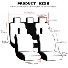 Stylish 9PCS Tire Pattern Car Seat Covers