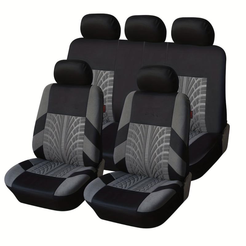 Stylish 9PCS Tire Pattern Car Seat Covers