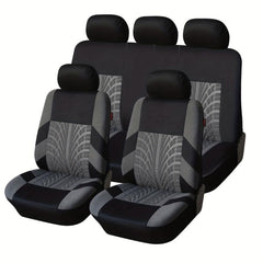 Stylish 9PCS Tire Pattern Car Seat Covers