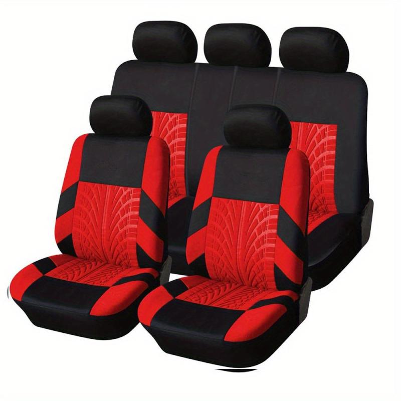 Stylish 9PCS Tire Pattern Car Seat Covers