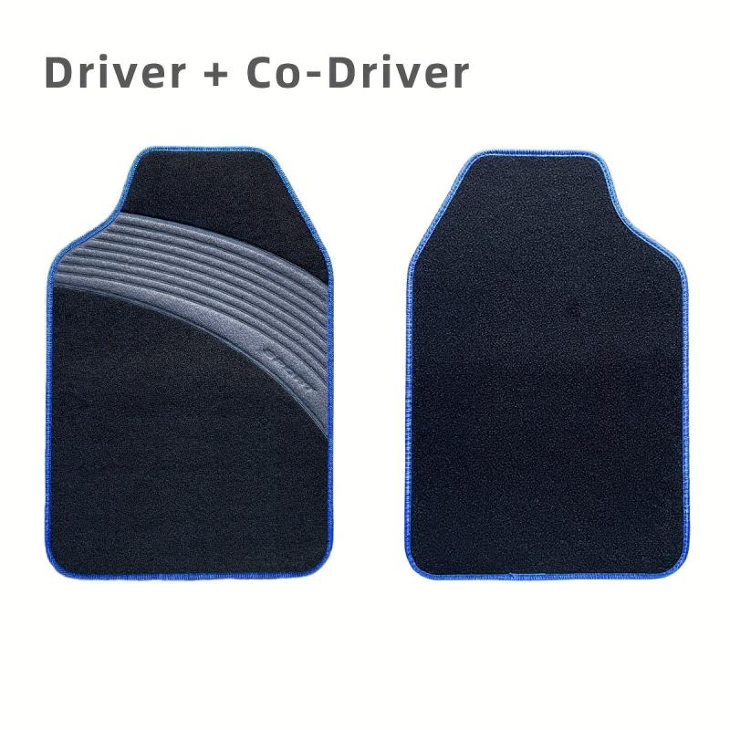 2pcs Universal Car Floor Mats SPORT Non-slip Easy To Clean for Most Car Models