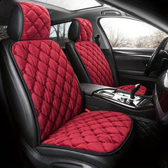 Winter Thickened Car Seat Cushion Plush Fur Warm Car Mat Single Seat Cover