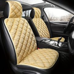 Winter Thickened Car Seat Cushion Plush Fur Warm Car Mat Single Seat Cover