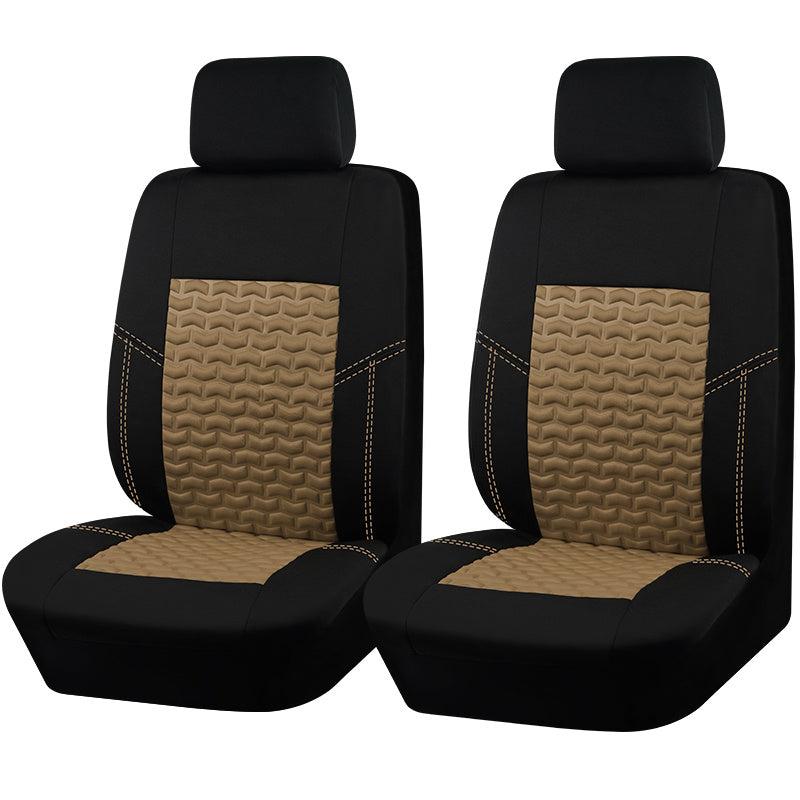 Universal Polyester Car Seat Covers in Gray, Tan & Red