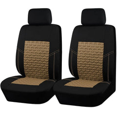 Universal Polyester Car Seat Covers in Gray, Tan & Red