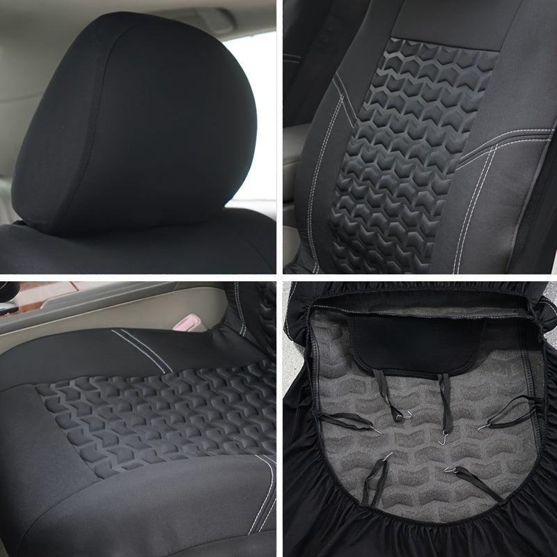 Universal Polyester Car Seat Covers in Gray, Tan & Red