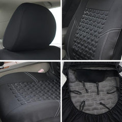 Universal Polyester Car Seat Covers in Gray, Tan & Red