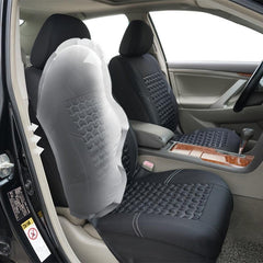 Universal Polyester Car Seat Covers in Gray, Tan & Red