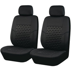 Universal Polyester Car Seat Covers in Gray, Tan & Red