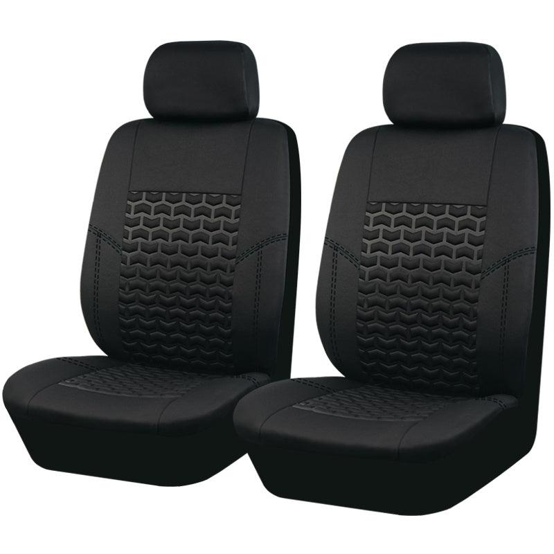 Universal Polyester Car Seat Covers in Gray, Tan & Red