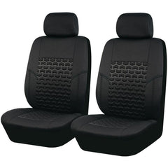 Universal Polyester Car Seat Covers in Gray, Tan & Red
