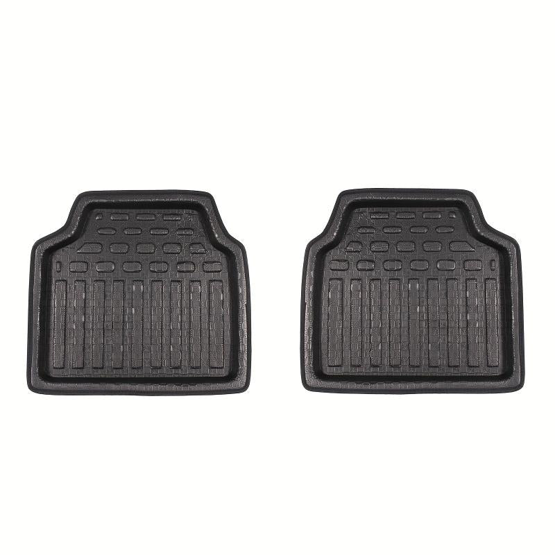 2pcs Car Universal Floor Mats All Seasons Non-slip Waterproof
