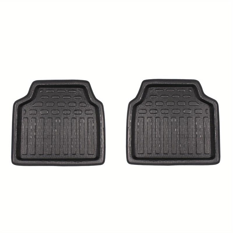 2pcs Car Universal Floor Mats All Seasons Non-slip Waterproof