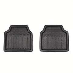 2pcs Car Universal Floor Mats All Seasons Non-slip Waterproof