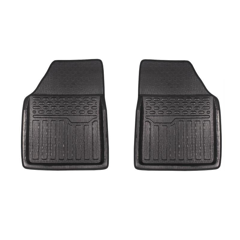 2pcs Car Universal Floor Mats All Seasons Non-slip Waterproof