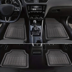 2pcs Car Universal Floor Mats All Seasons Non-slip Waterproof