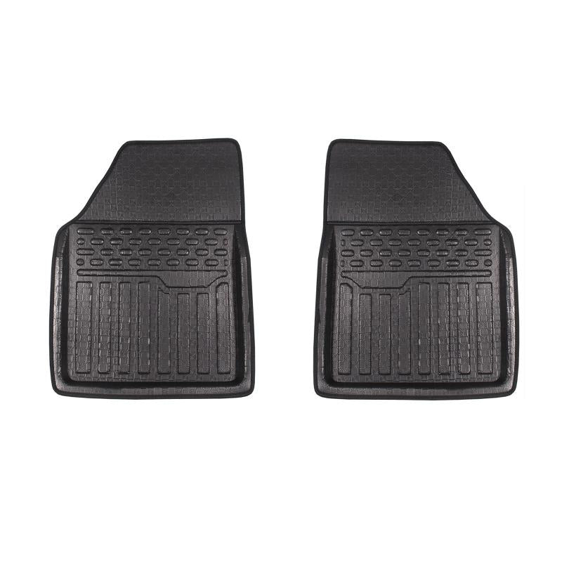 2pcs Car Universal Floor Mats All Seasons Non-slip Waterproof