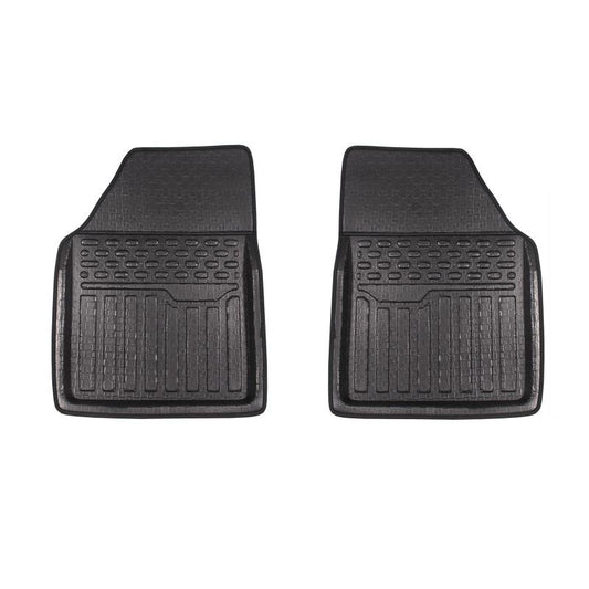 2pcs Car Universal Floor Mats All Seasons Non-slip Waterproof