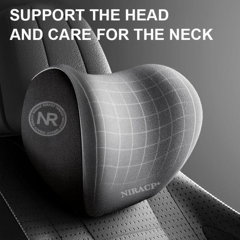 Car Memory Foam Headrest Lumbar Support