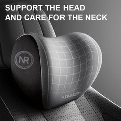 Car Memory Foam Headrest Lumbar Support