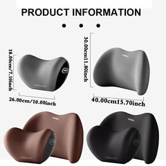 Car Memory Foam Headrest Lumbar Support