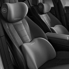 Car Memory Foam Headrest Lumbar Support