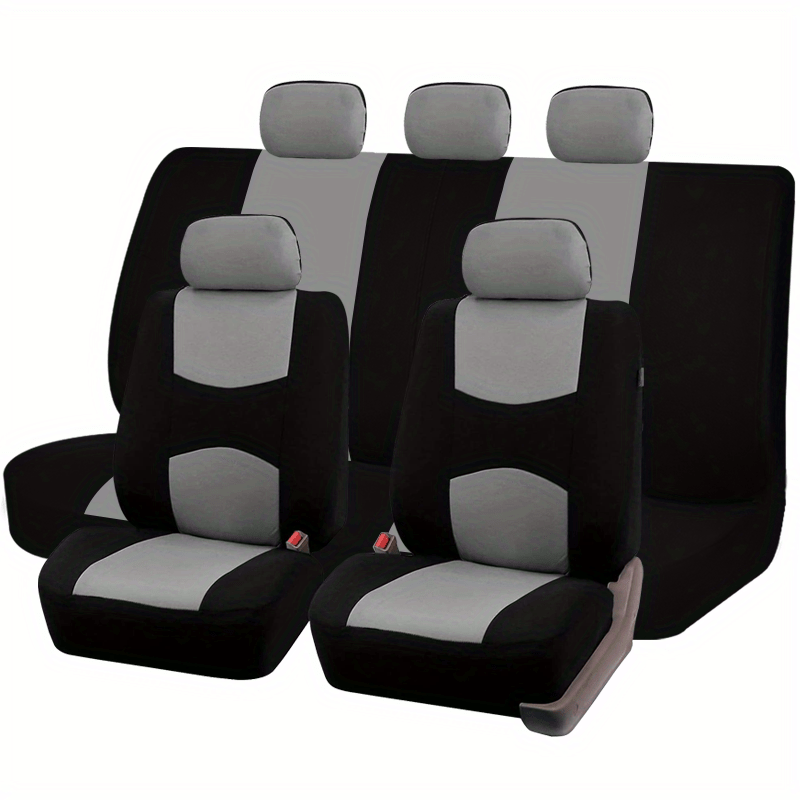 9pcs Pink Car Seat Covers Set For Women Airbag Compatible Soft Fabric