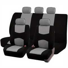 9pcs Pink Car Seat Covers Set For Women Airbag Compatible Soft Fabric