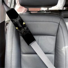Cat Print Car Seat Belt Cover Soft Safety Shoulder Pad Auto Cars Accessories