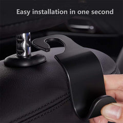 4pcs Car Headrest Hook Storage Hanger Car Back Seat Organizer Holder