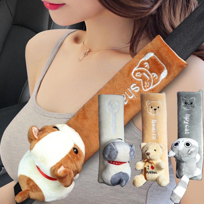 Car Seat Belt Cover PU Leather Shoulder Cushion Protector