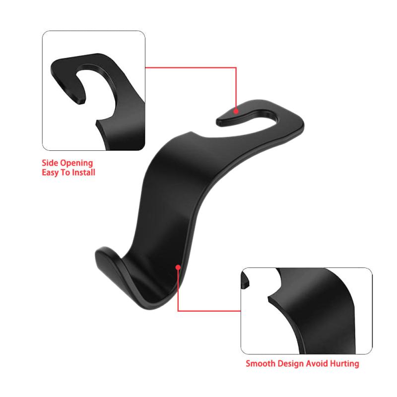 2PCS Auto Seat Headrest Hook Storage Hanger Car Back Seat Organizer Holder