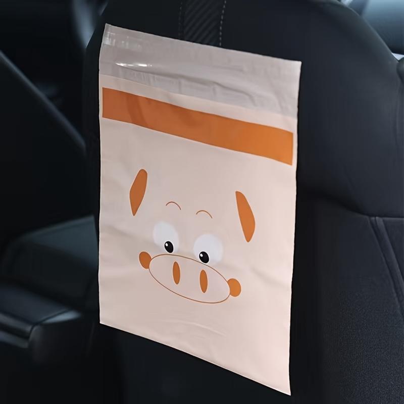 15pcs Sticky Plastic Storage Bag Car Garbage Bag Desktop Cleaning Bag Kitchen