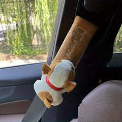 Cartoon Car Seat Belt Cover Shoulder Pad Warm Interior Cushion