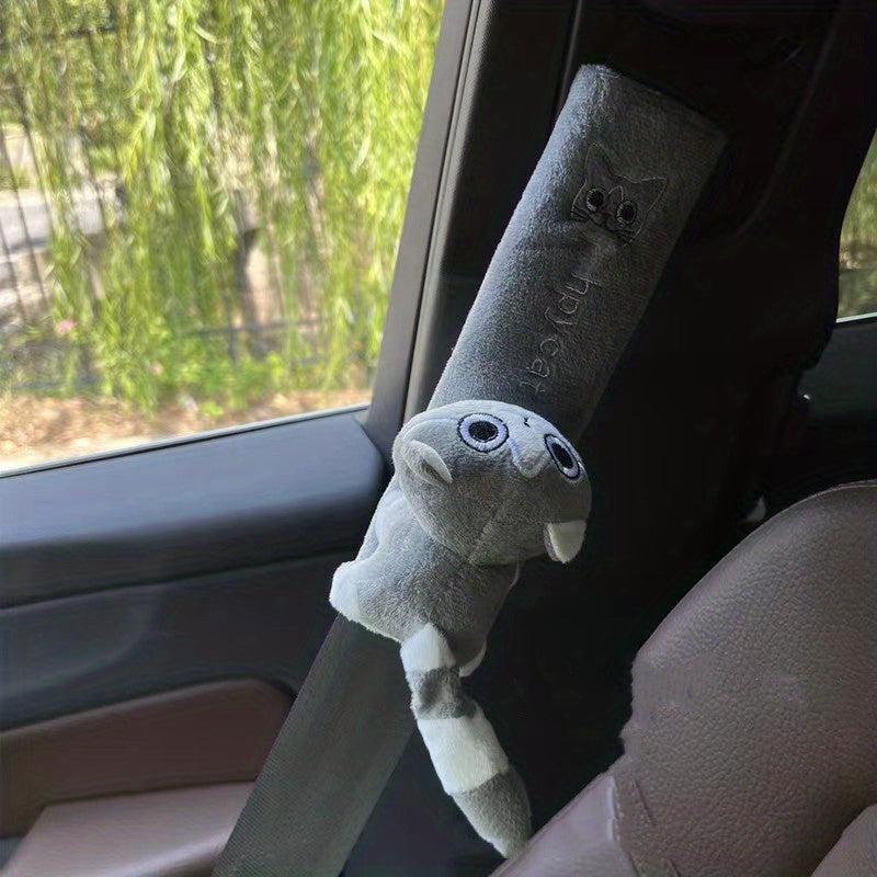 Cartoon Car Seat Belt Cover Shoulder Pad Warm Interior Cushion