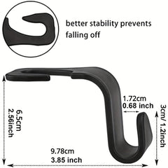 Car Seat Headrest Hook Auto Seat Hook Hangers Storage Organizer 4 Pack